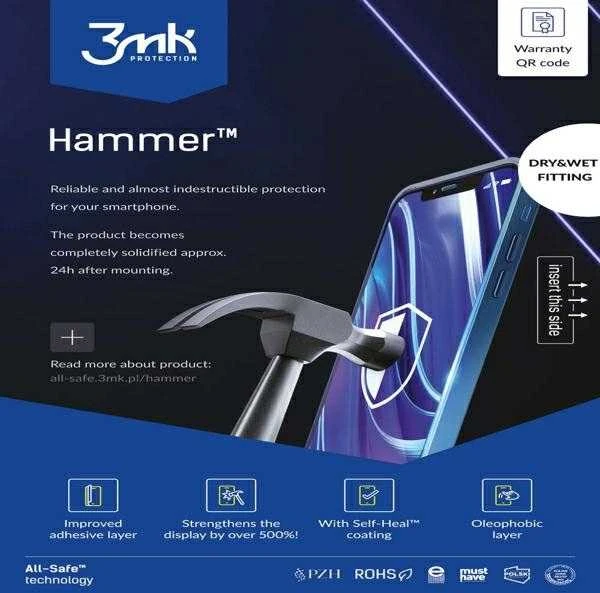3Mk Protection All-Safe - AIO Hammer telefono sausam ir šlapiam naudojimui skirti įdėklai, 5 vnt.