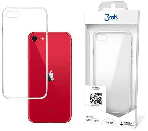 Dėklas 3MK Armor Case Ekrano apsauga, Apple, iPhone 7/8, TPU, Skaidrus