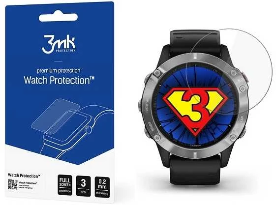 Apsauginis hibridinis ekrano stiklas 3Mk išmaniojo laikrodžio Garmin Fenix 5/6/6 Pro