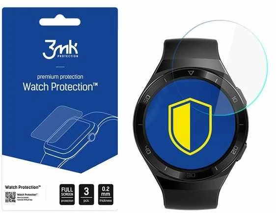 3mk Watch Protection™ v. FlexibleGlass hibridinis stiklas ir Huawei GT 2E 46 mm