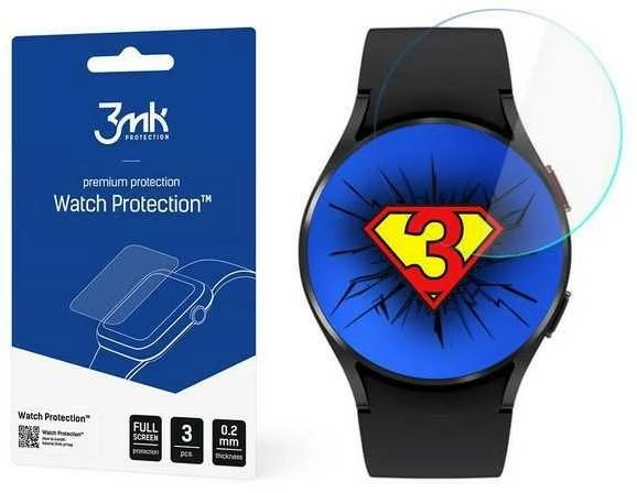 Apsauginis ekrano stikliukas Samsung Galaxy Watch 4, 44mm, 3 VNT.