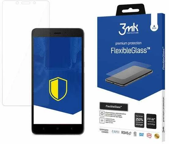 3MK FlexibleGlass Ekrano apsauga, Xiaomi, Redmi Note 4 Global, Hibridinis stiklas, Skaidrus