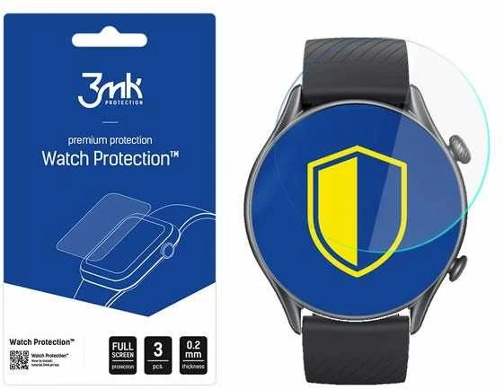 Išmanusis laikrodis 3MK plėvelė ARC Amazfit GTR 3 Watchplėvelė Fullscreen