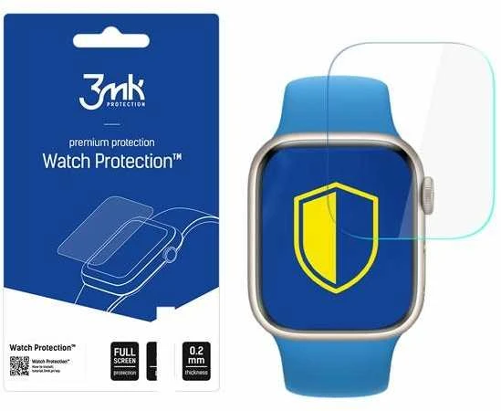 LCD Apsauginė ekrano plėvelė 3MK ARC Apple Watch 7, 41mm, 3 VNT.
