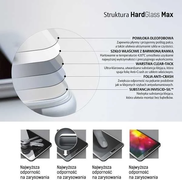 3MK HardGlass Max ekrano apsauga, Apple, iPhone 7 Plus, grūdintas stiklas, skaidrus/Juodas