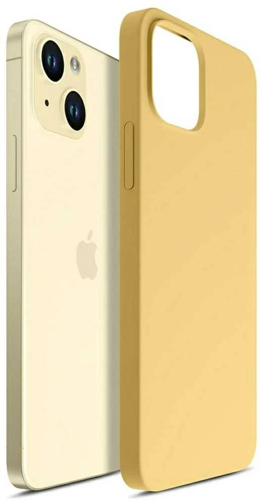 Nezatříděno 3Mk Protection 3 mk Hardy silikoninis „MagCase“ dėklas, skirtas „iPhone 15 Plus“ – geltonas