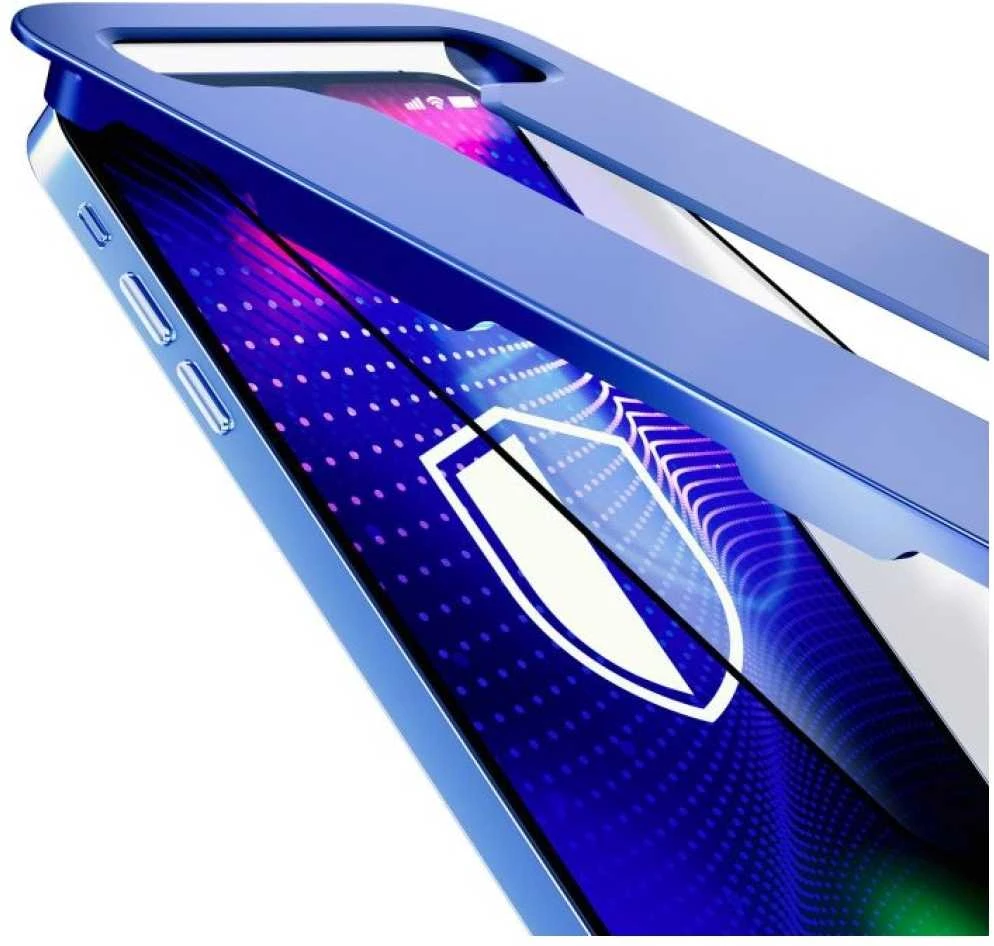 3MK Chemiškai grūdintas stiklas Hardy Galaxy S21 + 5G juodas / juodas