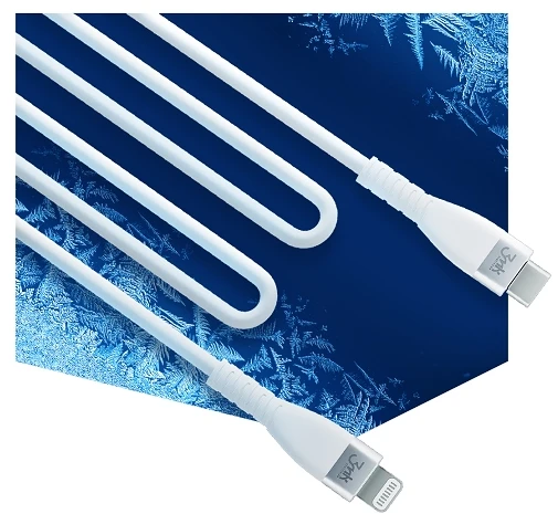USB kabelis 3mk Hyper Silicone Cable Lightning 20W 1m