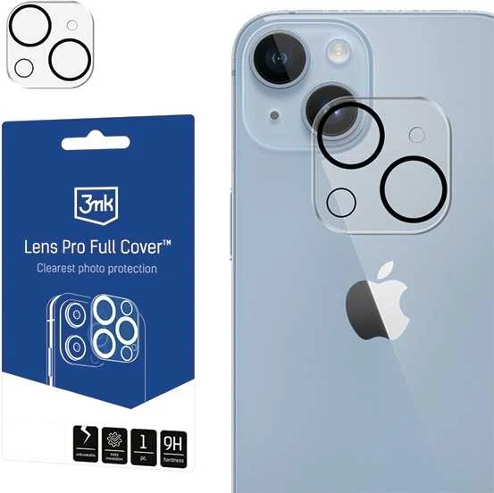 Apsauginis stiklas kamerai Apple iPhone 15 / 15 PLUS 3MK Lens Protection Pro Full Cover