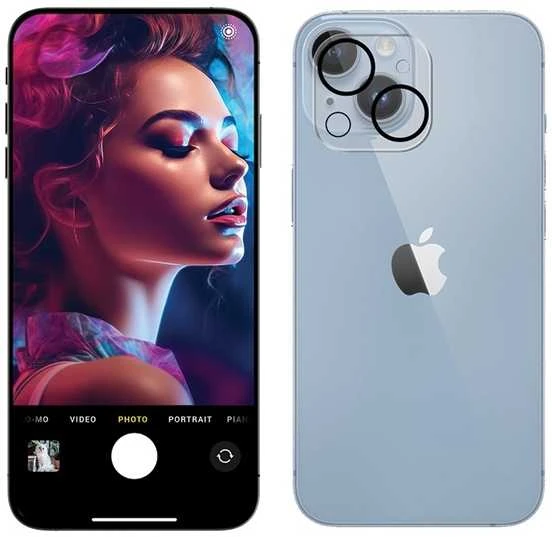 Apsauginis stiklas kamerai Apple iPhone 15 / 15 PLUS 3MK Lens Protection Pro Full Cover