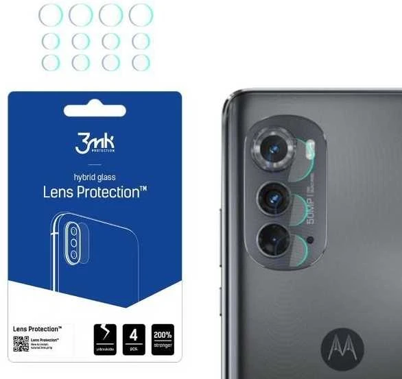 3MK objektyvo apsauga Motorola Edge 2022O fotoaparato objektyvui, 4 vnt.