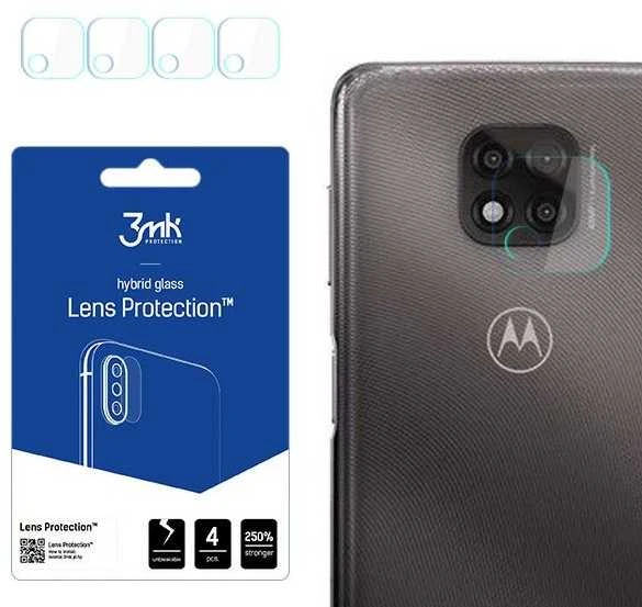 HIBRIDINIS STIKLAS 3MK LANKSTUS STIKLINIS OBJEKTYVAS, „MOTOROLA MOTO G POWER 2021“ FOTOAPARATAS, 4 VNT.
