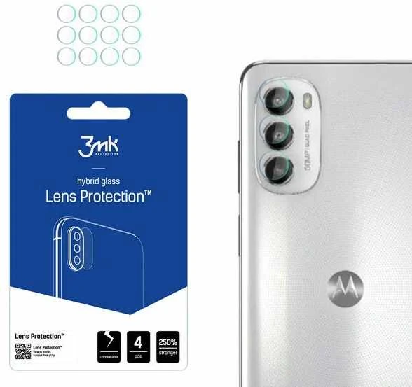 3MK objektyvo apsauga Motorola Moto G82 5G kameros objektyvo apsaugai, 4 dalys
