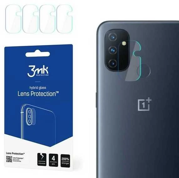 3Mk Protection 3MK LANKSTUS STIKLINIS OBJEKTYVAS ONEPLUS NORD N100 HIBRIDINIS STIKLAS 4 VNT. KAMEROMS