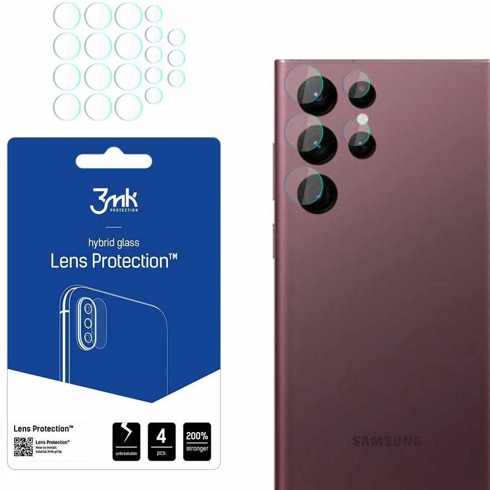 3MK objektyvo apsauga „Samsung Galaxy S908 S22 Ultra“ kameros objektyvo apsauga 4vnt
