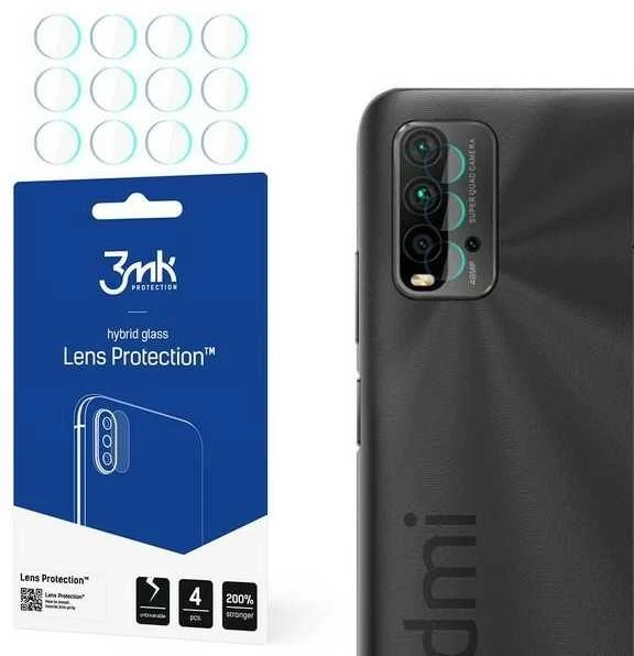 3MK LANKSČIUS STIKLO LĖŠYS HIBRIDINIS STIKLAS PROTECT XIAOMI REDMI 9T 4 Vnt.