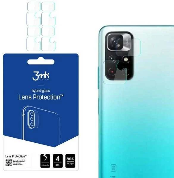 3MK objektyvo apsauga Xiaomi Redmi Note 11 5G kameros objektyvo apsaugai, 4 dalys
