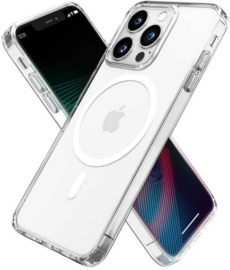 Dėklas Apple iPhone 14 Pro Suderinamas MagSafe 3mk Magseries - skaidrus