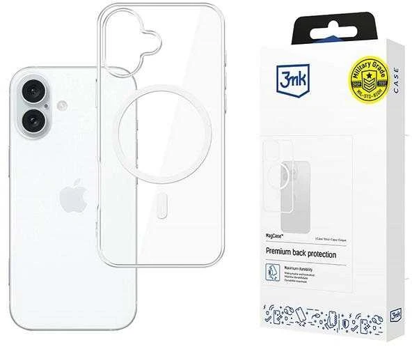 3MK MagDėklas Apple iPhone 16 Plus 6.7" skaidrus, suderinamas su MagSafe