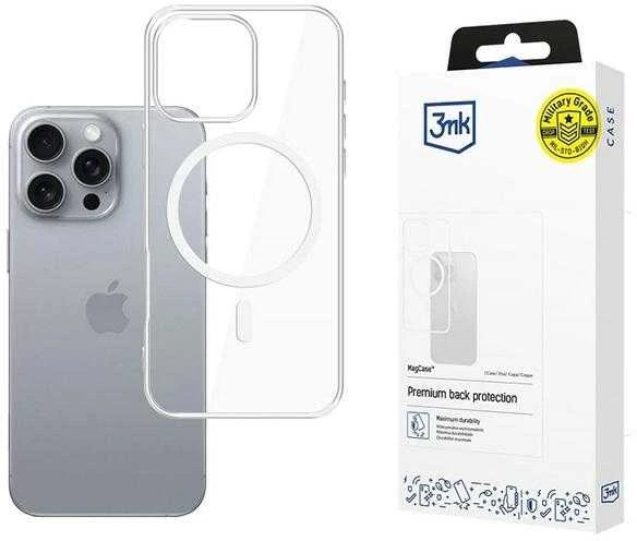 3mk MagCase with MagSafe Apple iPhone 16 Pro - dėklas telefonui skaidrus