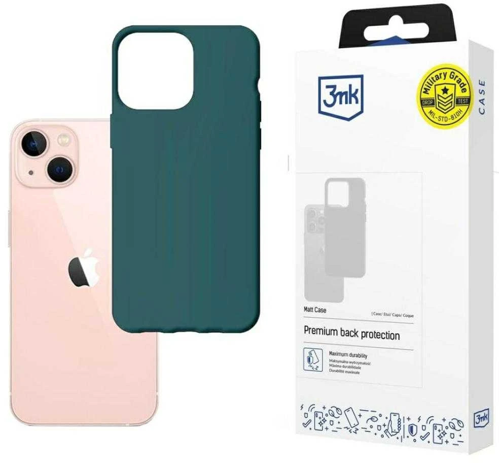 Dėklas 3mk Matt Case Apple iPhone 14 Plus tamsiai žalias
