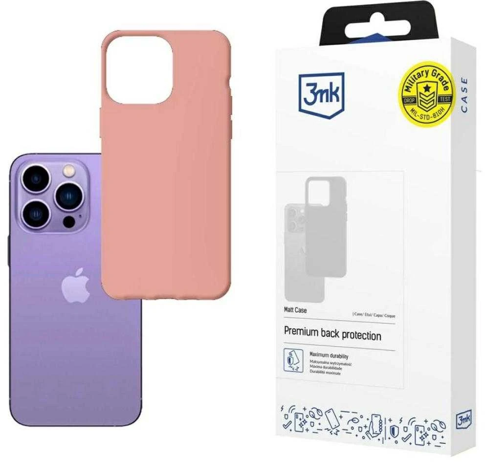 Dėklas 3mk Matt Case Apple iPhone 14 Pro rožinis
