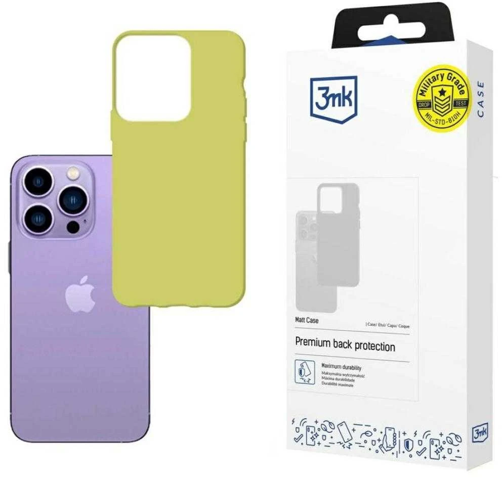 Dėklas 3mk Matt Case Apple iPhone 14 Pro Max šviesiai žalias