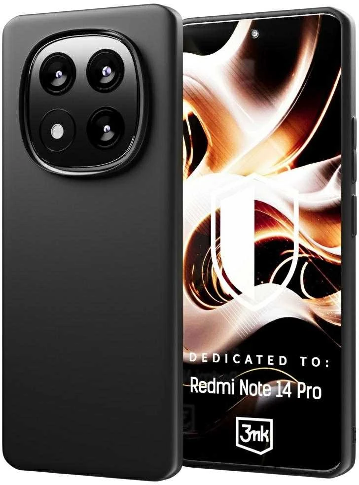 Dėklas 3mk Matt Case Xiaomi Redmi Note 14 Pro 5G/Poco X7 juodas
