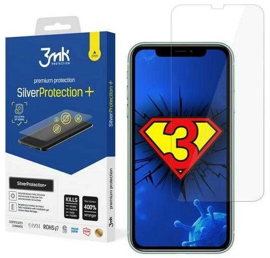 LCD apsauginė plėvelė 3MK Sidabrinis Protection+ Apple iPhone XR/11