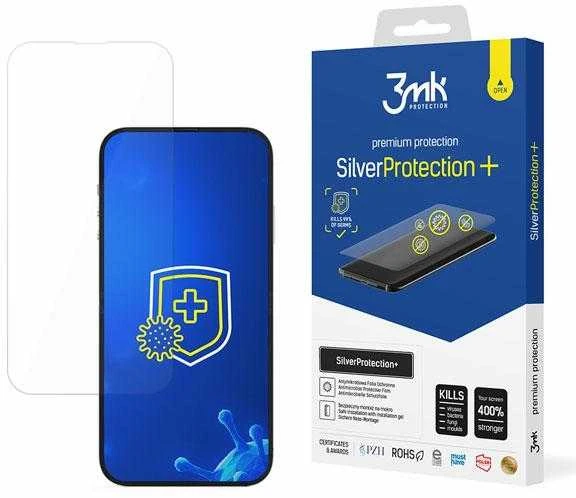 Apple iPhone 14 Pro Max / 14 Plus Antibakterinis žaidimų ekranas Plėvelė 3mk Sidabrinis Protection+