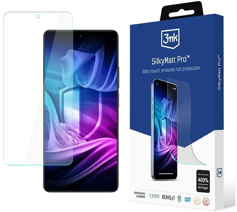 3MK Silky Matt Pro Redmi Note 14 Pro+ matinė apsauginė plėvelė