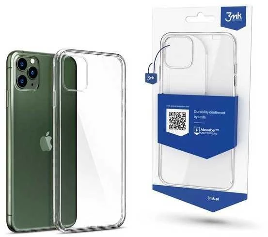 Dėklas 3MK skaidraus dėklo galinis dangtelis, Apple, iPhone XI Pro Max, TPU, skaidrus