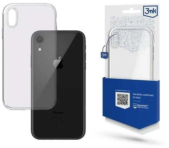 Dėklas 3MK skaidraus dėklo galinis dangtelis, Apple, iPhone XR, TPU, skaidrus