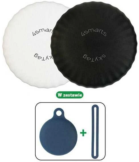 Grąžtas 4Smarts Location Finder SkyTag Slim Set of 2 pcs. (iOS) (baltas, juodas)