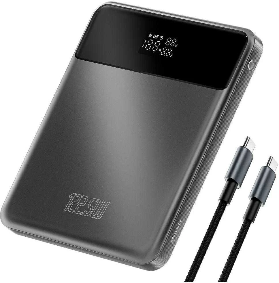 4Smarts Power Bank Enterprise Slim 20000mAh 122.5W, pilkas (pilkas)