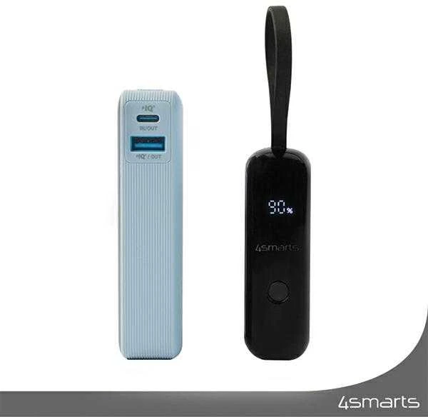 4smarts Pocket 10000 mAh 30W su įmontuotu USB-C kabelio kamuoliuku