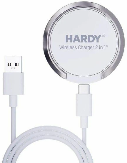 3mk Hardy belaidis įkroviklis 2in1 15W balta