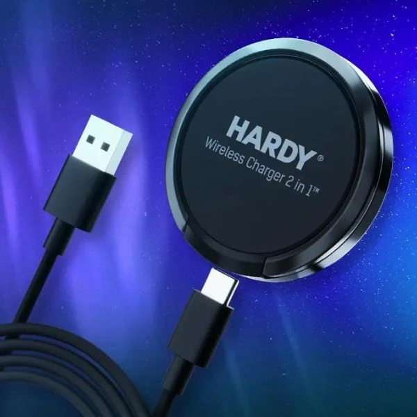 Accessories – 3mk Hardy Wireless Charger 2in1 15W Juodas