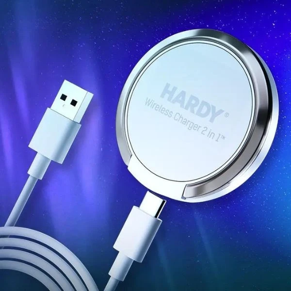 3mk Hardy belaidis įkroviklis 2in1 15W balta