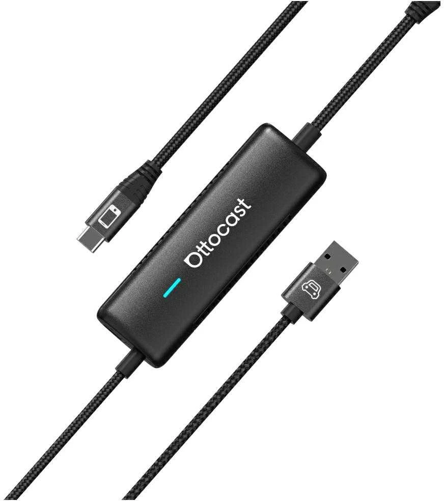 Ottocast CA450-T CarPlay adapteris su laidais