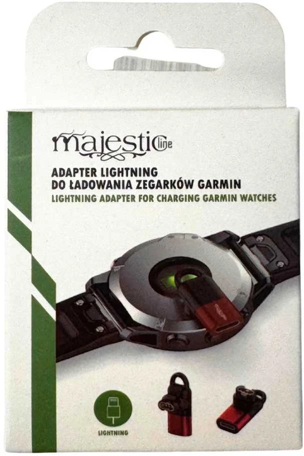 Adapteris „Lightning MajesticLine“, skirtas „Garmin“ laikrodžių įkrovimui, raudonas