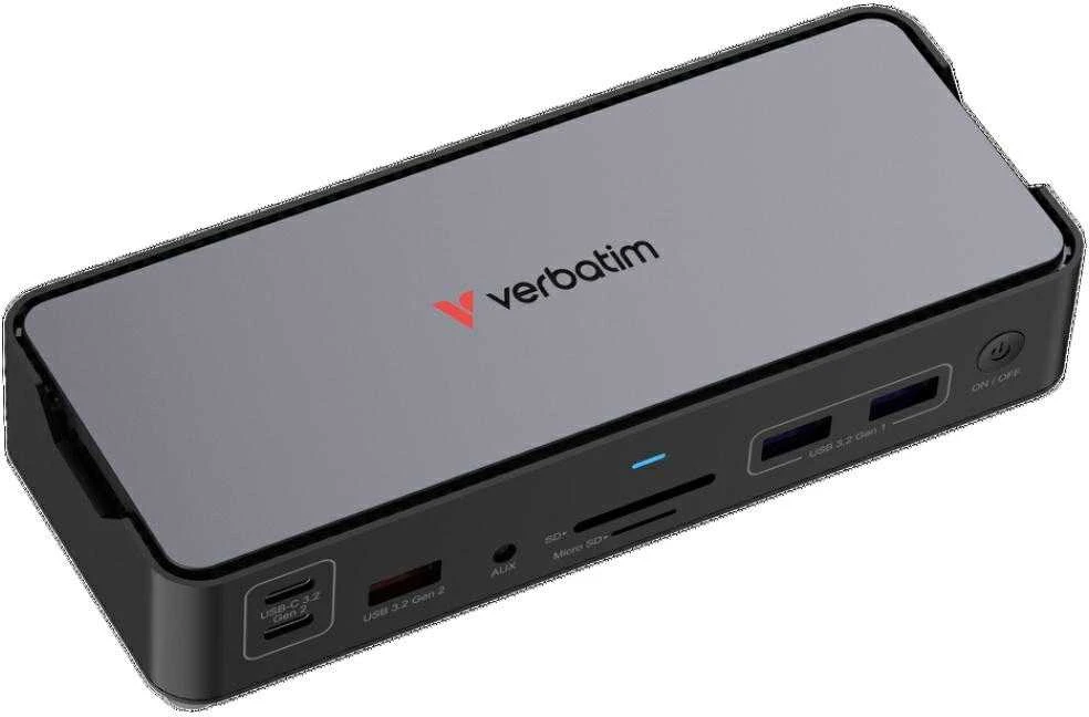 VERBATIM USB-C Pro įkrovimo stotelė, 15 prievadų, CDS-15