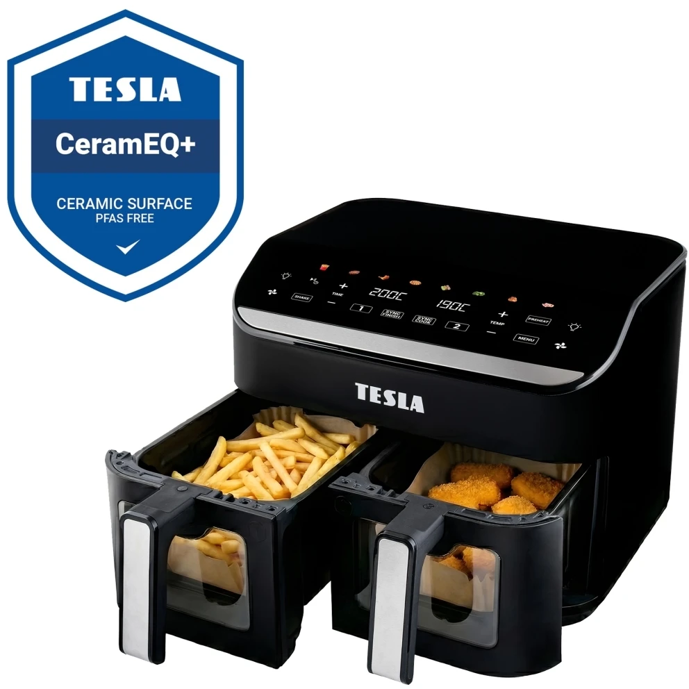 Gruzdintuvė Tesla Aircook DualHeat QD464 XXL 9 l juoda