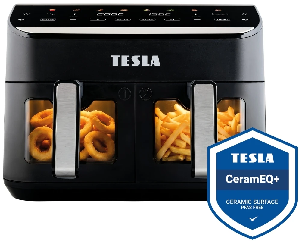 Gruzdintuvė Tesla Aircook DualHeat QD464 XXL 9 l juoda
