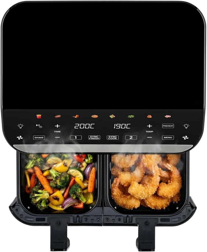 Gruzdintuvė Tesla Aircook DualHeat QD464 XXL 9 l juoda