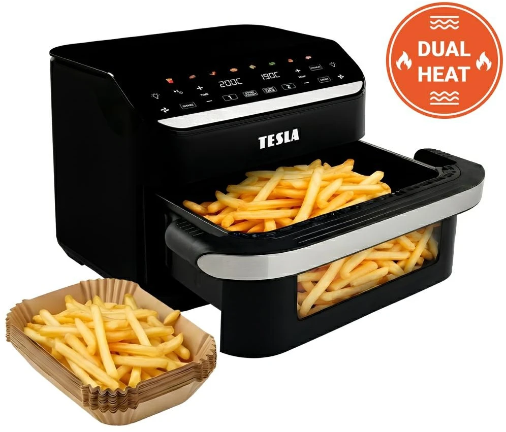 Gruzdintuvė Tesla Aircook DualHeat QD575 XXL 10 l juoda