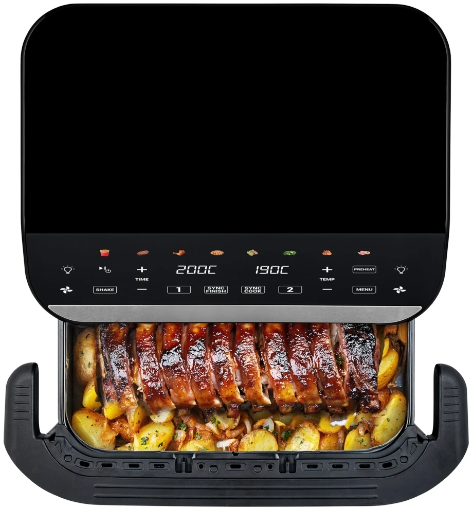 Gruzdintuvė Tesla Aircook DualHeat QD575 XXL 10 l juoda