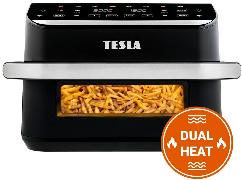 Gruzdintuvė Tesla Aircook DualHeat QD575 XXL 10 l juoda