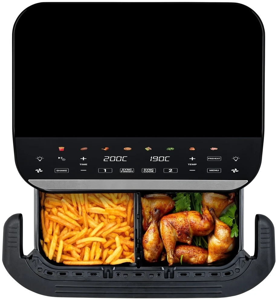 Gruzdintuvė Tesla Aircook DualHeat QD575 XXL 10 l juoda