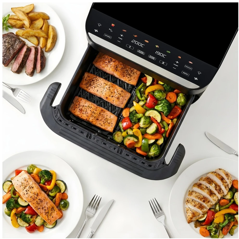 Gruzdintuvė Tesla Aircook DualHeat QD575 XXL 10 l juoda